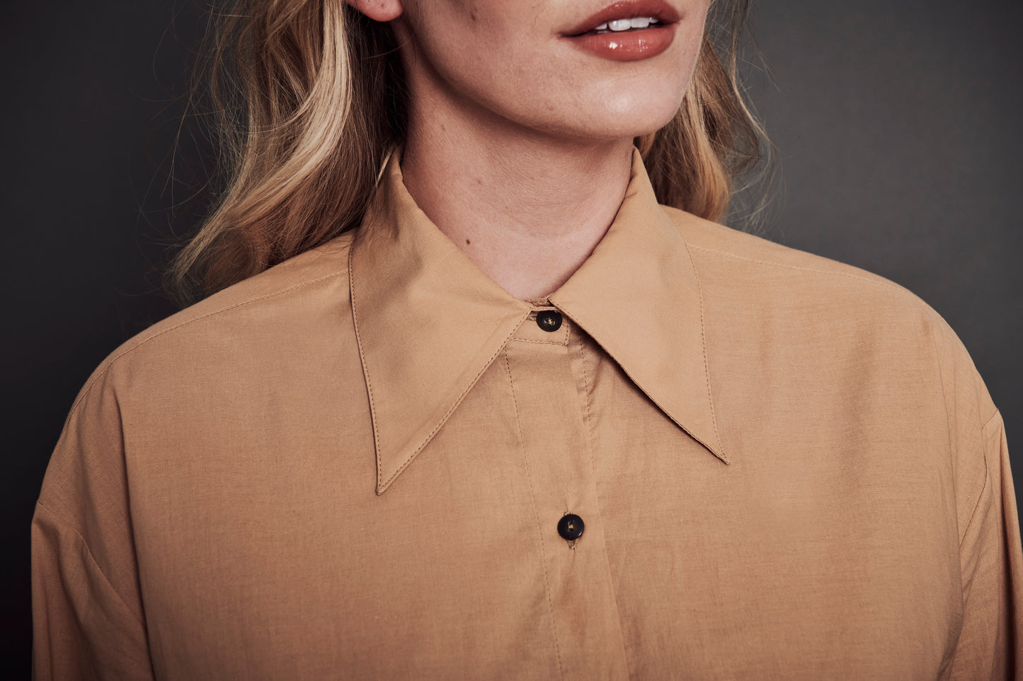 Classic Oversized Shirt - Camel (PRE-ORDER)