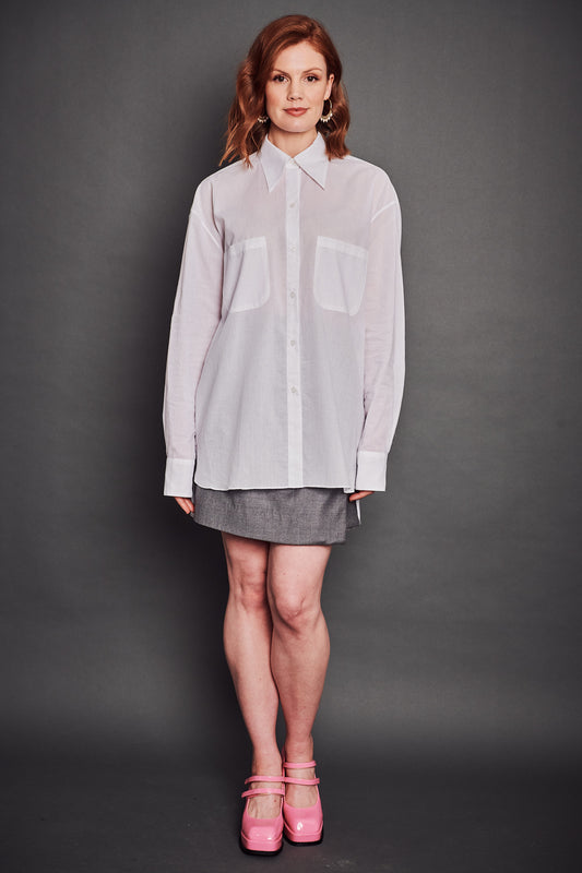 Classic Oversized Shirt - White (PRE-ORDER)